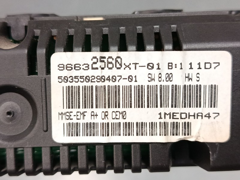 Recambio de pantalla interior reloj para citroën c2 (jm_) 1.4 referencia OEM IAM 96632560XT  