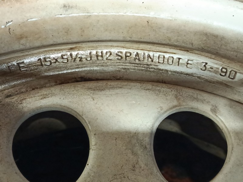 Recambio de llanta alumino 15´´ para suzuki samurai todo terreno, cerrada (sj_) 1.3 a las 4 ruedas (sj 413) referencia OEM IAM  