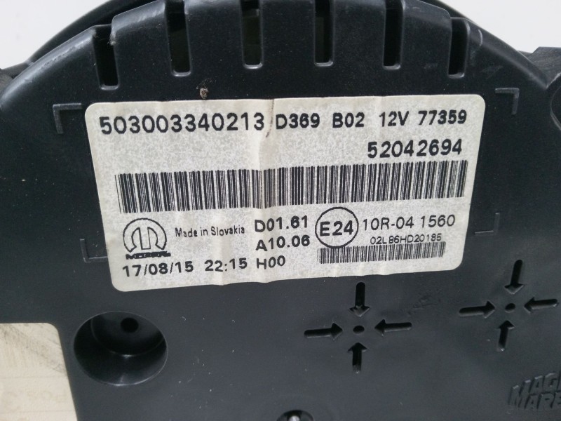 Recambio de cuadro instrumentos para fiat 500x (334_) 1.3 d multijet (334axh1a) referencia OEM IAM 52042694 503003340213 