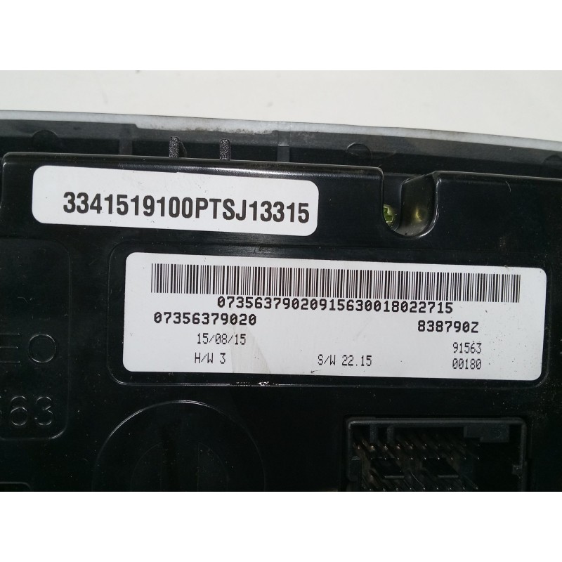 Recambio de mando climatizador para fiat 500x (334_) 1.3 d multijet (334axh1a) referencia OEM IAM 7356379020 838790Z 