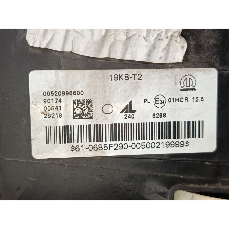 Recambio de faro derecho para jeep renegade suv (bu, b1, bv) 1.0 t-gdi referencia OEM IAM 520996600  