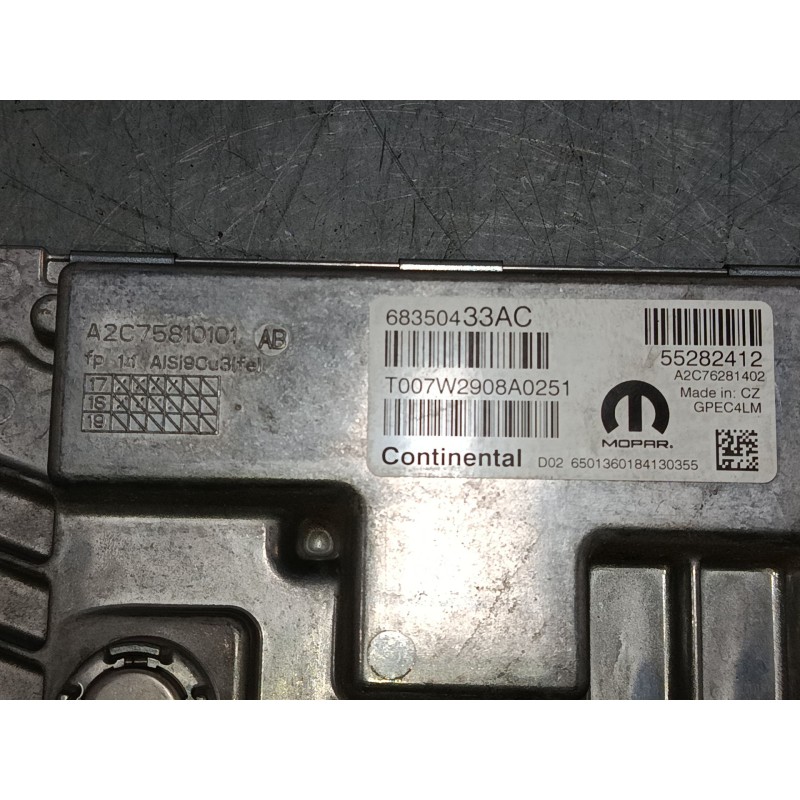 Recambio de centralita motor uce para jeep renegade suv (bu, b1, bv) 1.0 t-gdi referencia OEM IAM 55282412 68350433AC A2C7628140