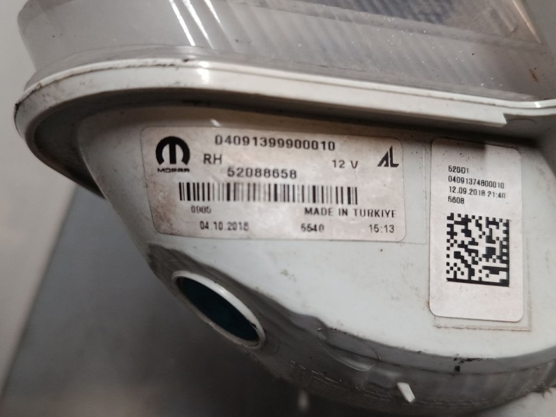 Recambio de faro antiniebla derecho para jeep renegade suv (bu, b1, bv) 1.0 t-gdi referencia OEM IAM 52088658  