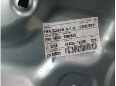 Recambio de elevalunas electrico trasero derecho para hyundai ix20 (jc) 1.4 crdi referencia OEM IAM 834801K010 834601P000  2