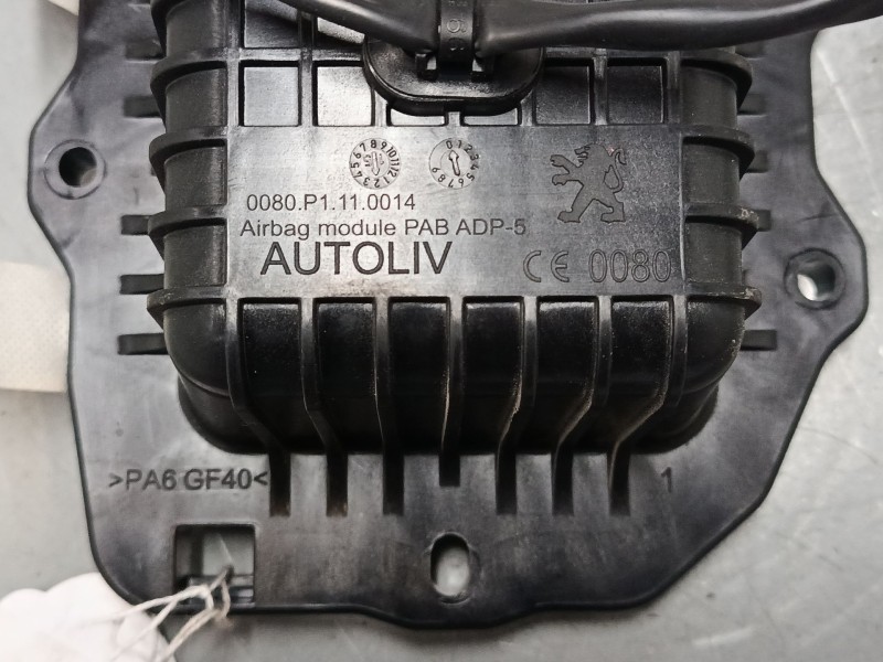 Recambio de airbag salpicadero para peugeot 2008 i (cu_) 1.6 hdi referencia OEM IAM 9672848580  