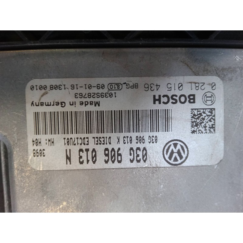 Recambio de centralita motor uce para seat ibiza iv sc (6j1, 6p5) 1.9 tdi referencia OEM IAM 03G906013N EDC17U01 0281015436