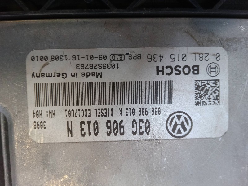 Recambio de centralita motor uce para seat ibiza iv sc (6j1, 6p5) 1.9 tdi referencia OEM IAM 03G906013N EDC17U01 0281015436