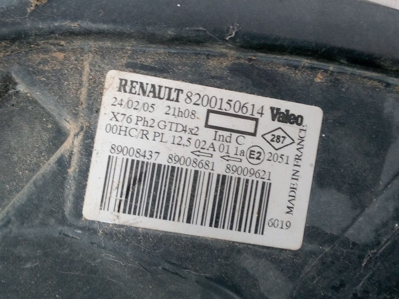 Recambio de faro izquierdo para renault kangoo express (fc0/1_) 1.5 dci (fc07, fc1r) referencia OEM IAM 8200150614  