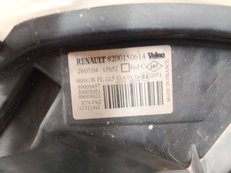 Recambio de faro izquierdo para renault kangoo express (fc0/1_) 1.2 (fc01, fc0a, fc0f) referencia OEM IAM 8200150614  