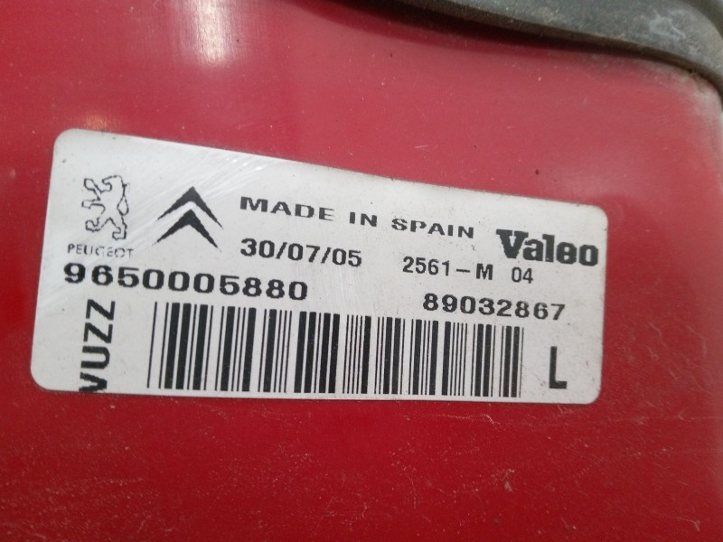 Recambio de piloto trasero izquierdo para citroën xsara picasso (n68) 1.6 hdi referencia OEM IAM 9650005880  