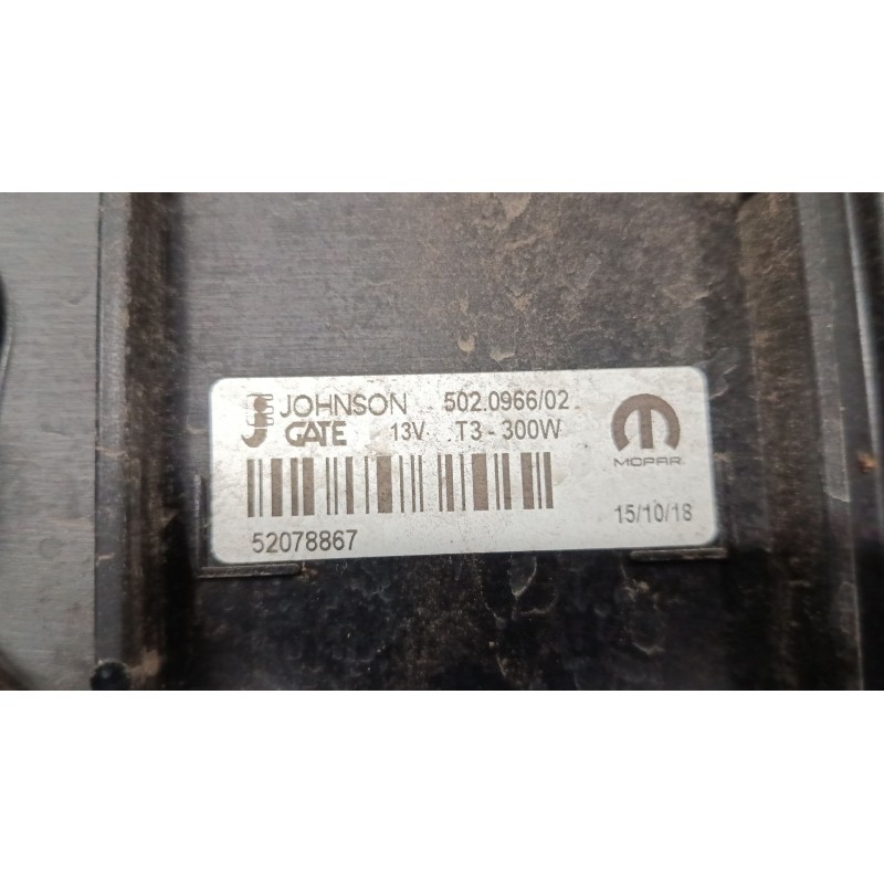 Recambio de electroventilador para jeep renegade suv (bu, b1, bv) 1.0 t-gdi referencia OEM IAM 52093012 MR0230001890 