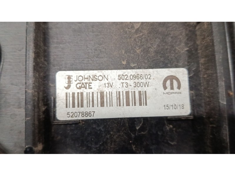 Recambio de electroventilador para jeep renegade suv (bu, b1, bv) 1.0 t-gdi referencia OEM IAM 52093012 MR0230001890 