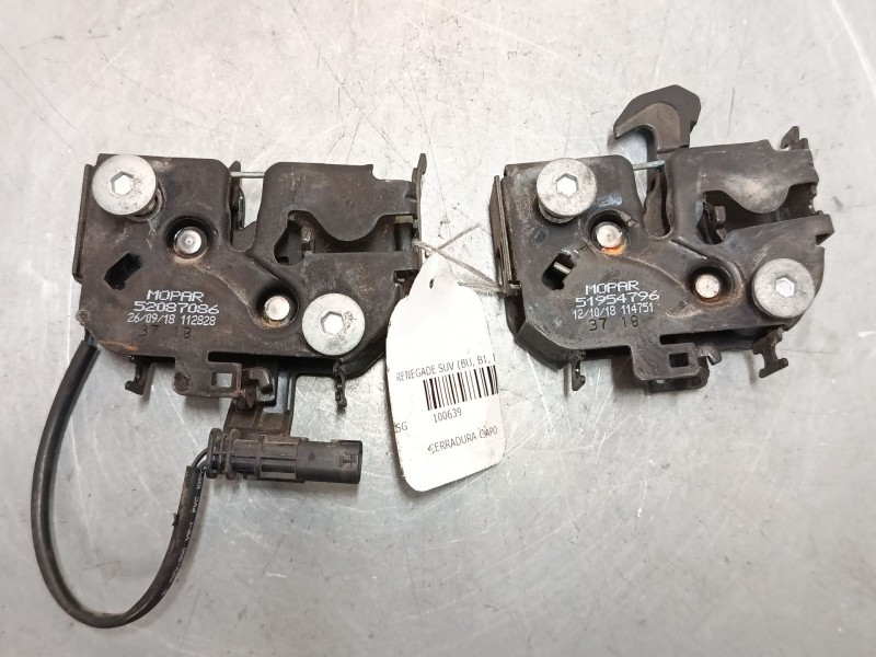 Recambio de cerradura capo para jeep renegade suv (bu, b1, bv) 1.0 t-gdi referencia OEM IAM 51954796 52087086 
