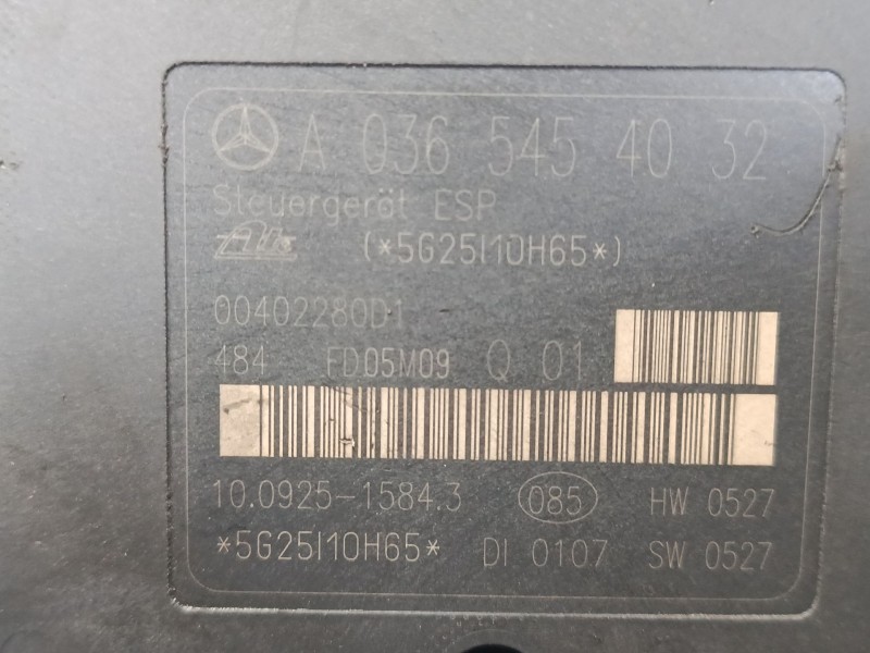 Recambio de abs para mercedes-benz clase c coupé (cl203) c 220 cdi (203.708) referencia OEM IAM A0064310312Q01  