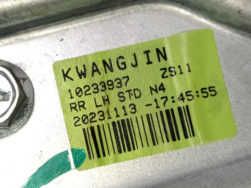 Recambio de elevalunas electrico trasero izquierdo para mg zs suv (azs1) 1.0 t-gdi referencia OEM IAM 10233937  