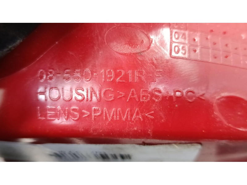 Recambio de piloto trasero derecho para peugeot 206 cc (2d) 2.0 s16 referencia OEM IAM 085501921RF  