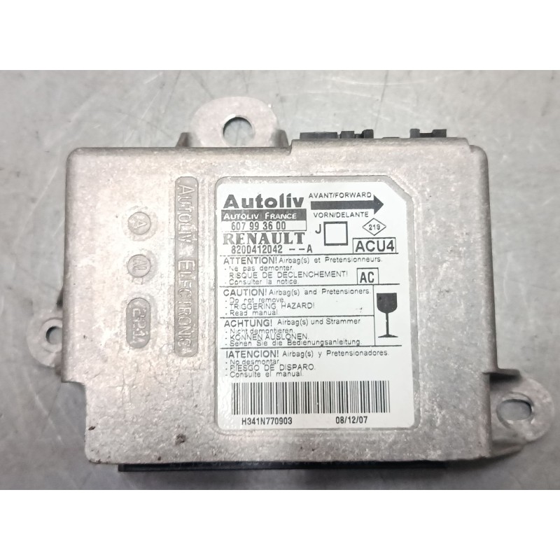 Recambio de centralita airbag para renault scénic ii (jm0/1_) 1.5 dci (jm1e, jm16) referencia OEM IAM 8200412042 607993600 