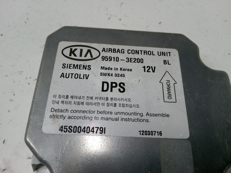 Recambio de centralita airbag para kia sorento i (jc) 2.5 crdi referencia OEM IAM 959103E200  