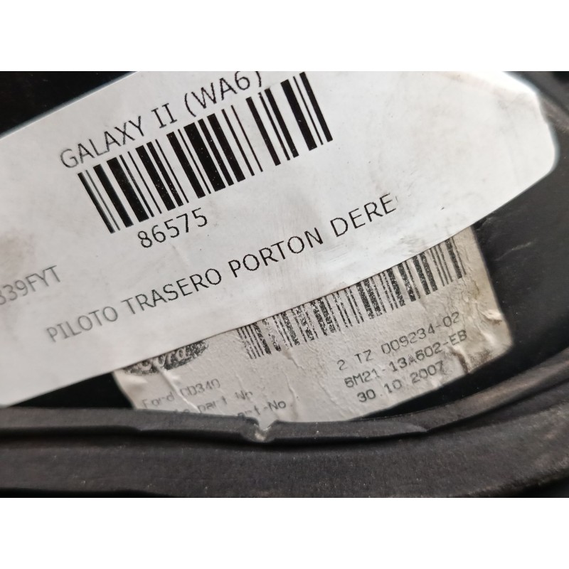 Recambio de piloto trasero porton derecho para ford galaxy ii (wa6) 2.0 tdci referencia OEM IAM BM2113A603EB  