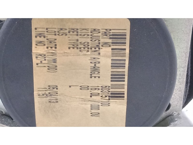 Recambio de cinturon seguridad delantero izquierdo para mazda 3 sedán (bk) 1.6 di turbo (bk12y) referencia OEM IAM   