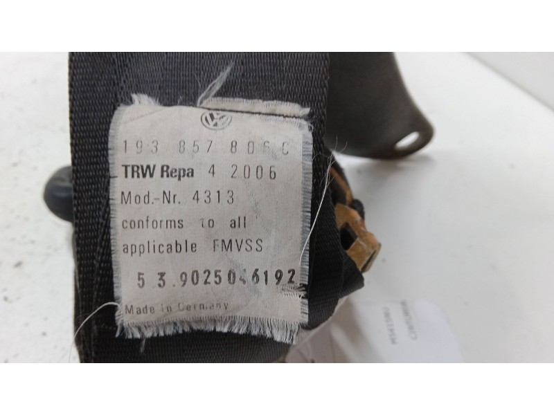 Recambio de cinturon seguridad trasero derecho para volkswagen golf 1.8 gl 19 rv - 2e referencia OEM IAM   