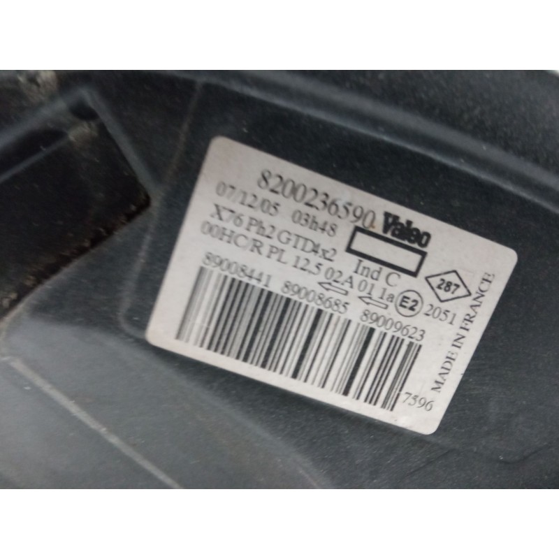 Recambio de faro izquierdo para renault kangoo (kc0/1_) 1.2 16v (kc05, kc06, kc03, kc0t, kc0w, kc1d) referencia OEM IAM 82002365