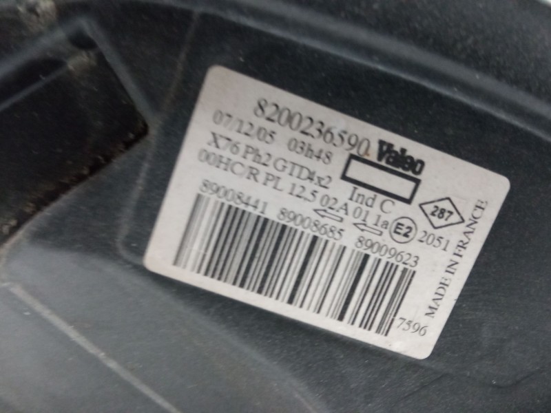 Recambio de faro izquierdo para renault kangoo (kc0/1_) 1.2 16v (kc05, kc06, kc03, kc0t, kc0w, kc1d) referencia OEM IAM 82002365