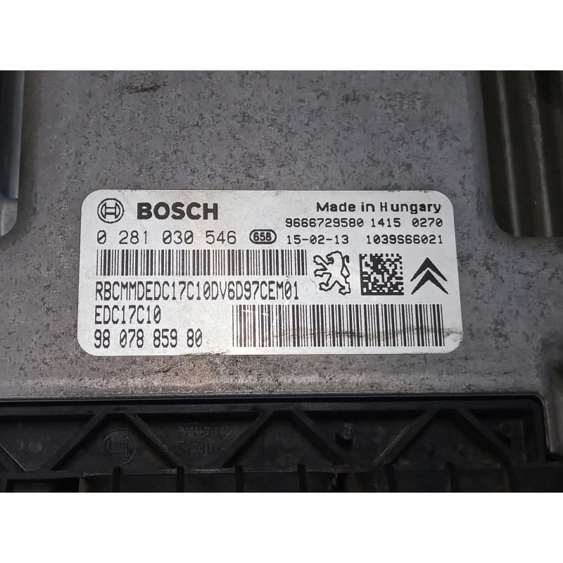 Recambio de centralita motor uce para peugeot 2008 i (cu_) 1.6 hdi referencia OEM IAM 9807885980 9666729580 EDC17C10