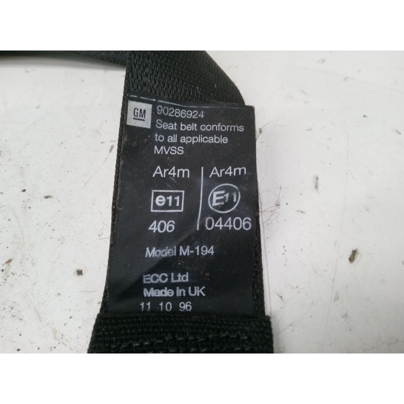 Recambio de cinturon seguridad trasero derecho para opel astra f hatchback (t92) 1.6 i 16v (f08, m08, f68, m68) referencia OEM I