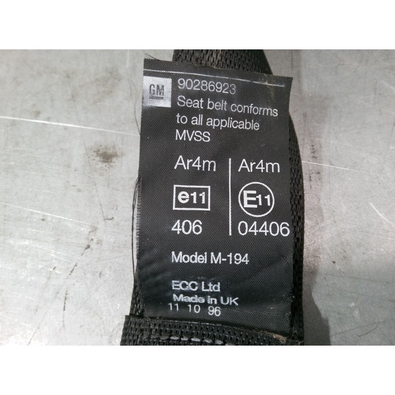 Recambio de cinturon seguridad trasero izquierdo para opel astra f hatchback (t92) 1.6 i 16v (f08, m08, f68, m68) referencia OEM