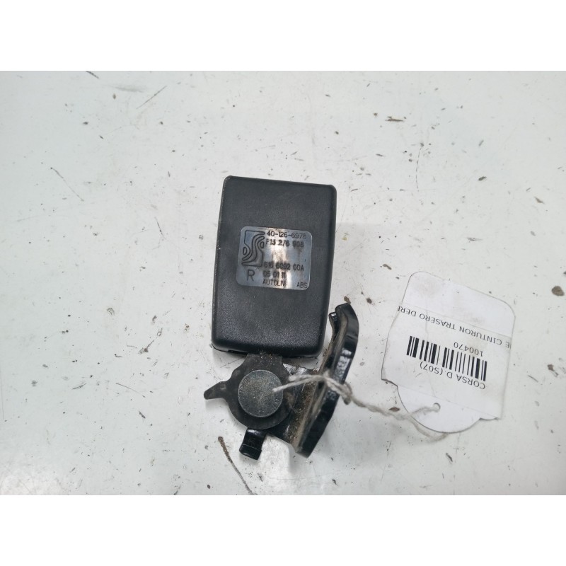 Recambio de anclaje cinturon trasero derecho para opel corsa d (s07) 1.2 (l08, l68) referencia OEM IAM   