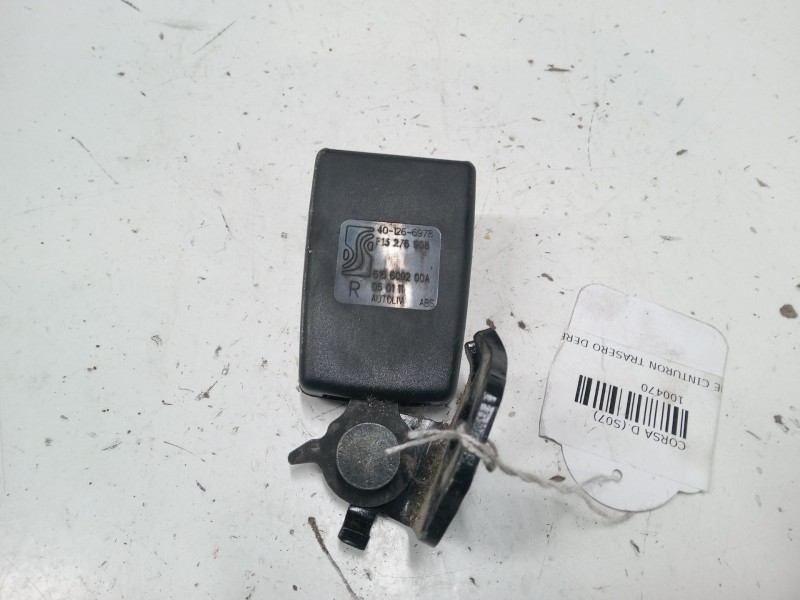 Recambio de anclaje cinturon trasero derecho para opel corsa d (s07) 1.2 (l08, l68) referencia OEM IAM   