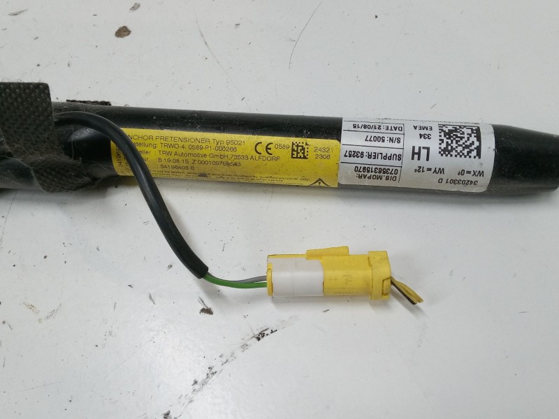 Recambio de cinturon seguridad delantero izquierdo para fiat 500x (334_) 1.3 d multijet (334axh1a) referencia OEM IAM   