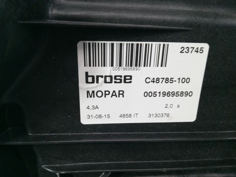 Recambio de elevalunas electrico trasero derecho para fiat 500x (334_) 1.3 d multijet (334axh1a) referencia OEM IAM   