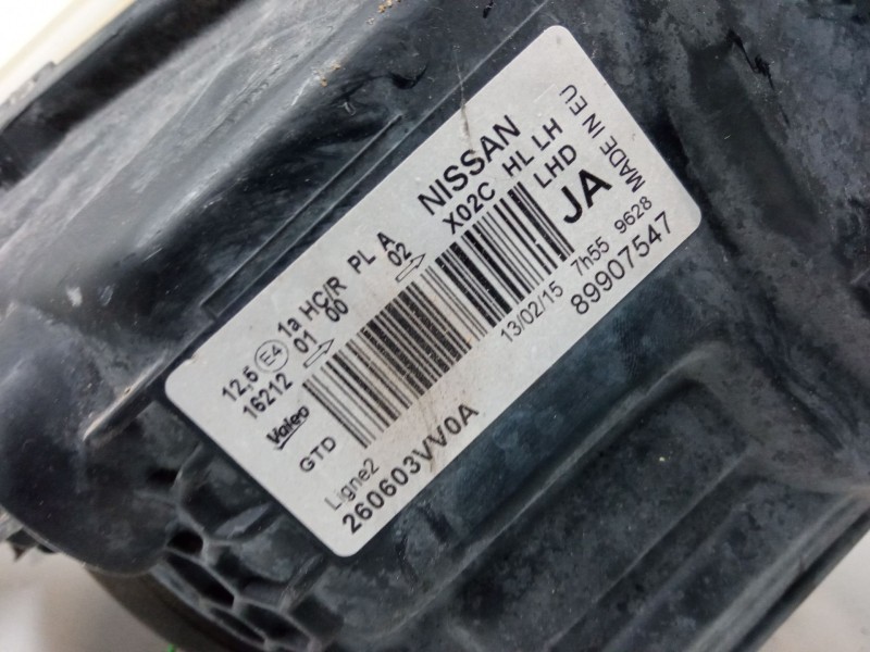 Recambio de faro izquierdo para nissan note (e12) 1.2 dig-s referencia OEM IAM   
