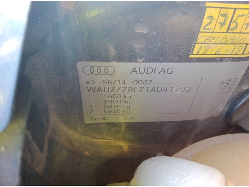 audi a3 (8l1) del año 2004