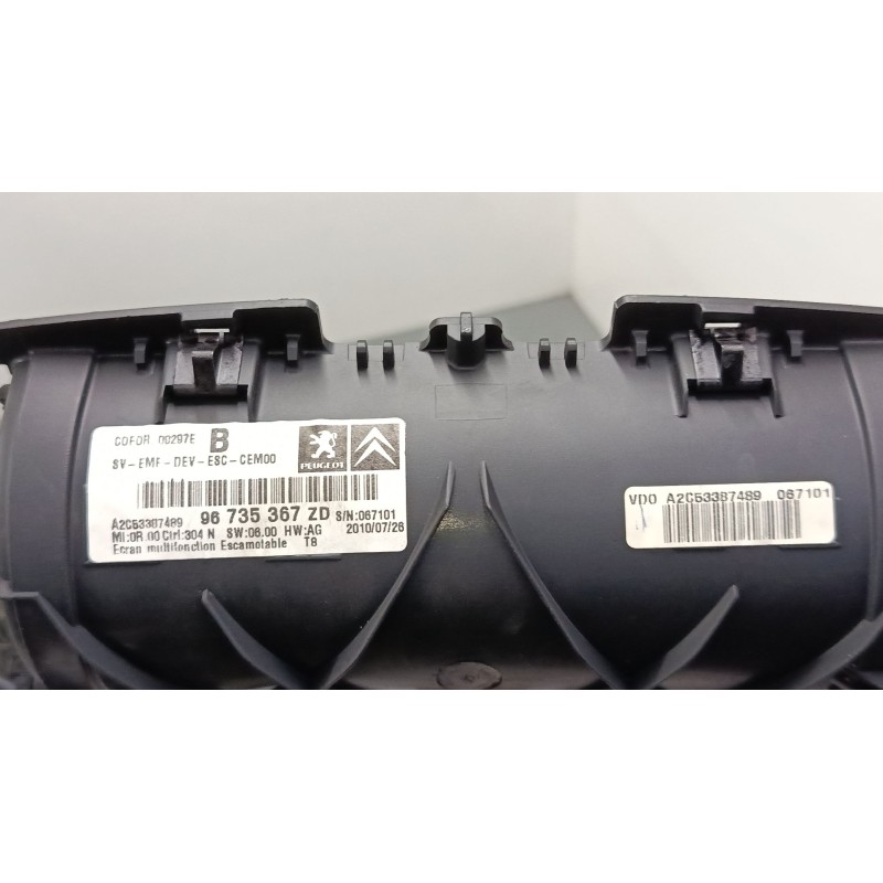 Recambio de pantalla multifuncion para peugeot 3008 i monospace (0u_) 2.0 hdi referencia OEM IAM 96665877ZD  