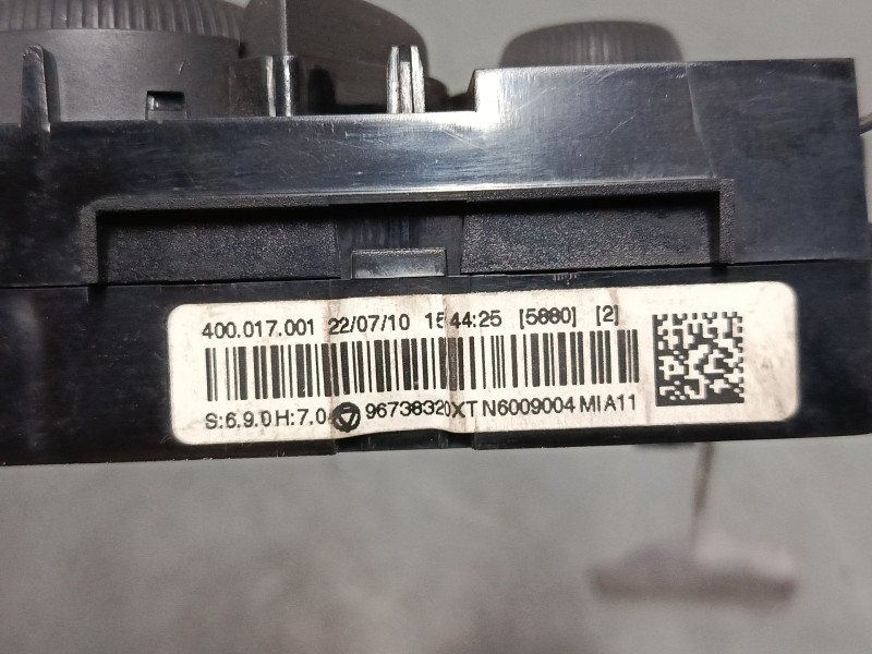 Recambio de mando climatizador para peugeot 3008 i monospace (0u_) 2.0 hdi referencia OEM IAM 96837481XT  