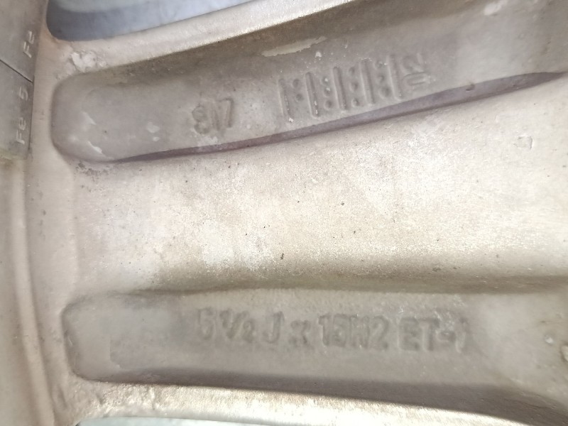 Recambio de llanta alumino 15´´ para smart fortwo coupé (450) 0.8 cdi (450.300, 450.301, 450.302, 450.303, 450.306) referencia O