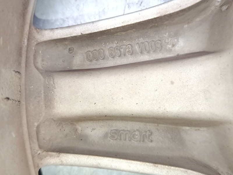 Recambio de llanta alumino 15´´ para smart fortwo coupé (450) 0.8 cdi (450.300, 450.301, 450.302, 450.303, 450.306) referencia O