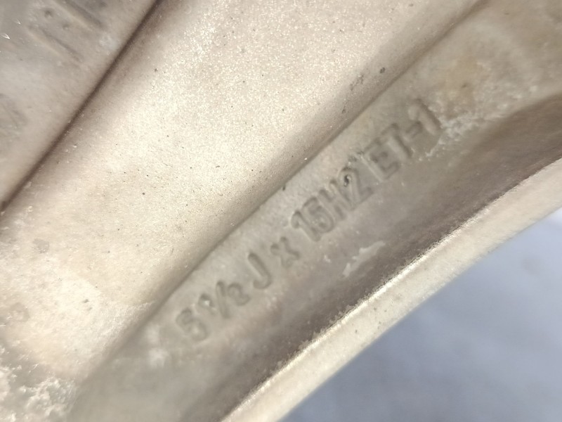 Recambio de llanta alumino 15´´ para smart fortwo coupé (450) 0.8 cdi (450.300, 450.301, 450.302, 450.303, 450.306) referencia O