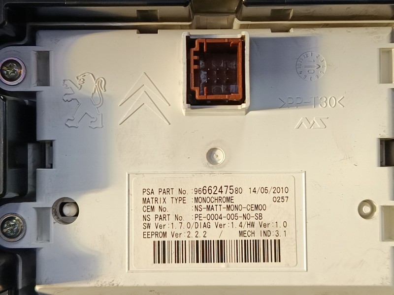 Recambio de cuadro instrumentos para peugeot 3008 i monospace (0u_) 2.0 hdi referencia OEM IAM 9666247580  