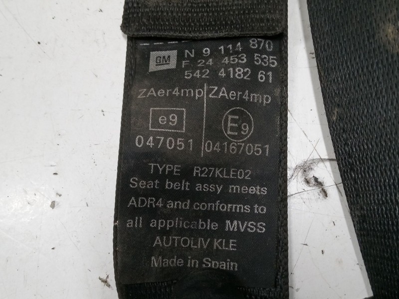 Recambio de cinturon seguridad delantero derecho para opel combo tour 1.3 cdti 16v referencia OEM IAM   