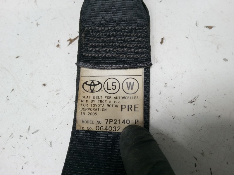 Recambio de cinturon seguridad delantero izquierdo para toyota corolla verso (zer_, zze12_, r1_) 1.8 (znr11_) referencia OEM IAM