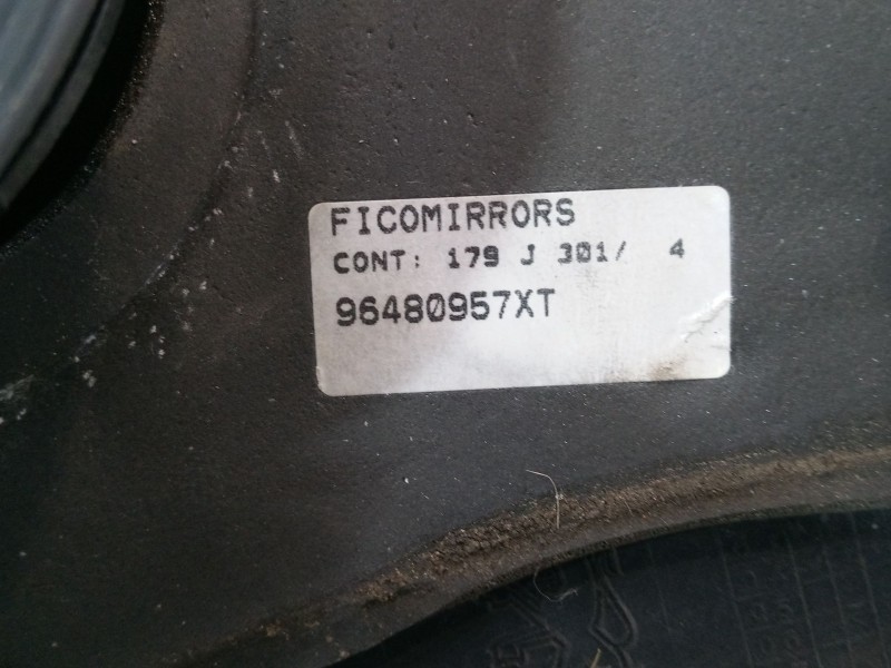 Recambio de retrovisor electrico derecho para peugeot 206 hatchback (2a/c) 2.0 hdi 90 referencia OEM IAM 96480957XT  
