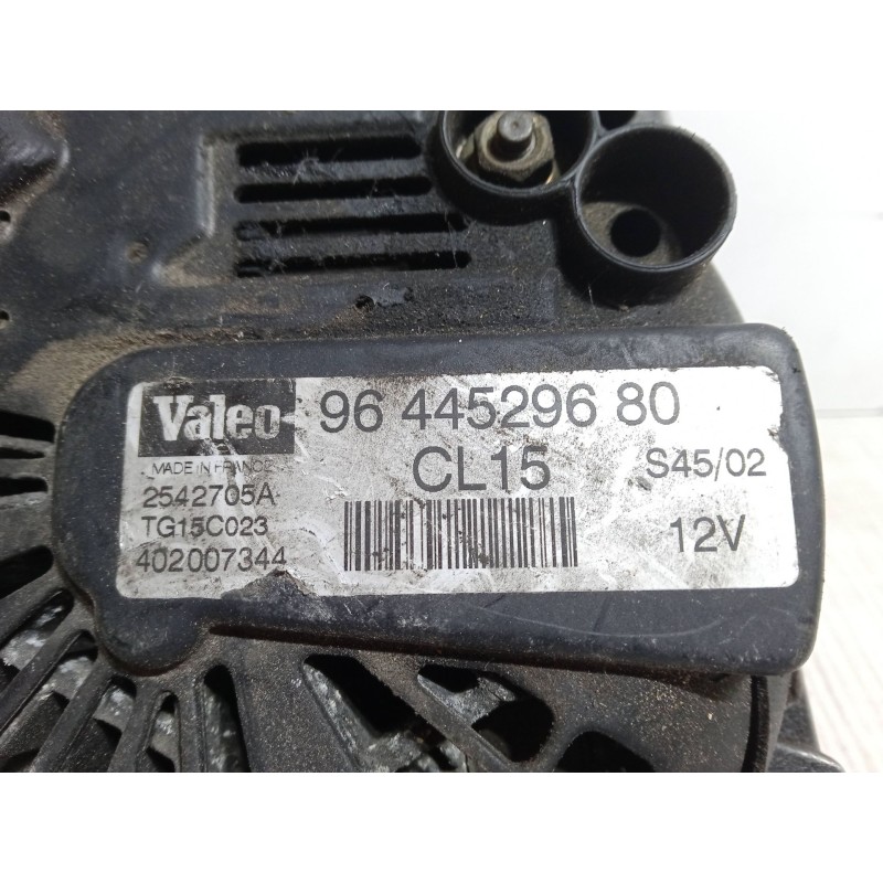 Recambio de alternador para peugeot 206 hatchback (2a/c) 1.4 hdi eco 70 referencia OEM IAM 9644529680.2542705A  