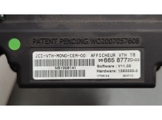 Recambio de pantalla multifuncion para peugeot 3008 i monospace (0u_) 2.0 hdi referencia OEM IAM 96665877ZD03   2