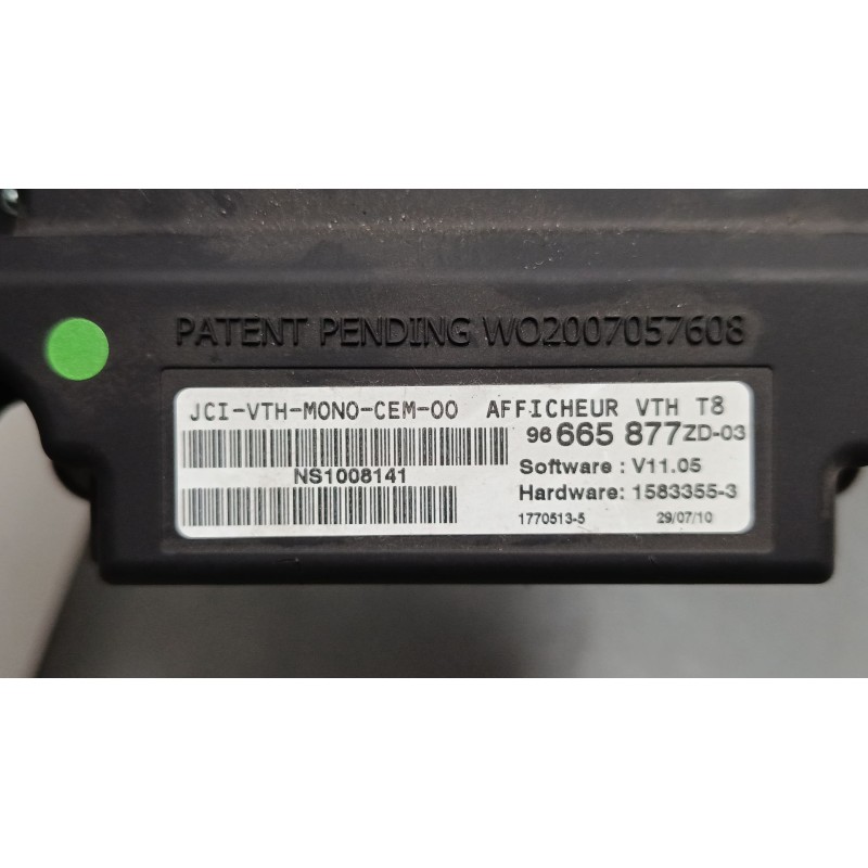 Recambio de pantalla multifuncion para peugeot 3008 i monospace (0u_) 2.0 hdi referencia OEM IAM 96665877ZD03  