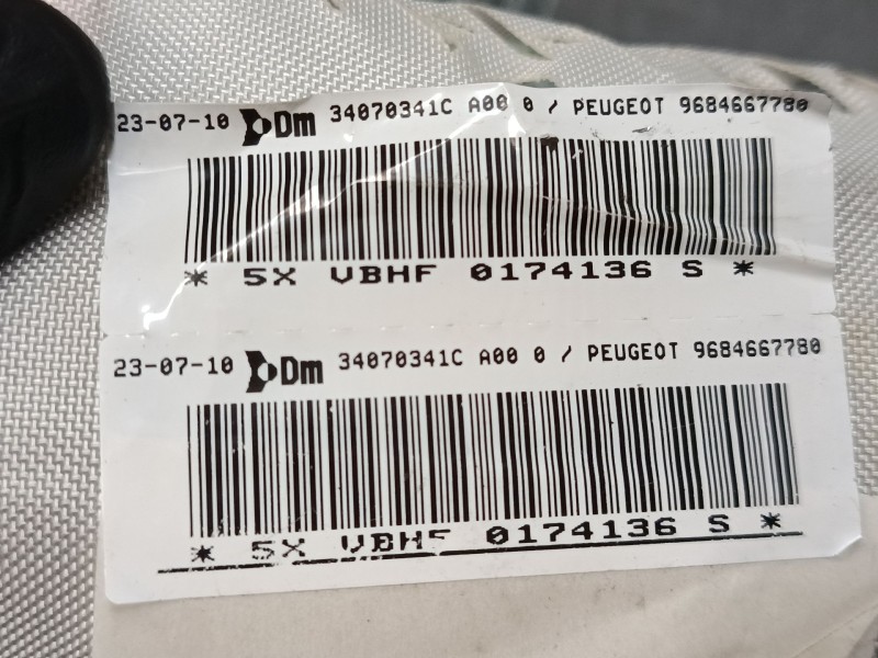 Recambio de airbag lateral delantero derecho para peugeot 3008 i monospace (0u_) 2.0 hdi referencia OEM IAM 9684667780  