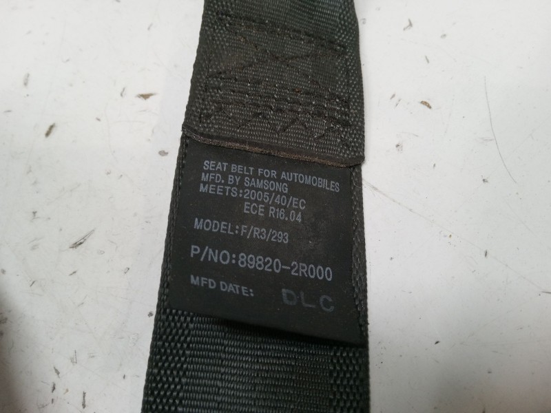 Recambio de cinturon seguridad trasero derecho para hyundai i30 (fd) 1.4 referencia OEM IAM   